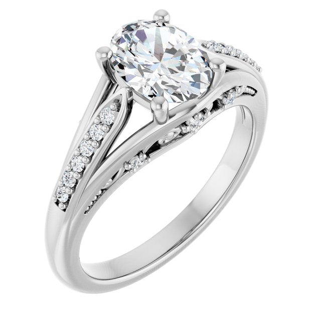 Accented Engagement Ring