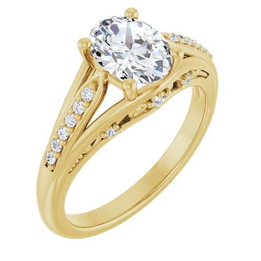 Accented Engagement Ring