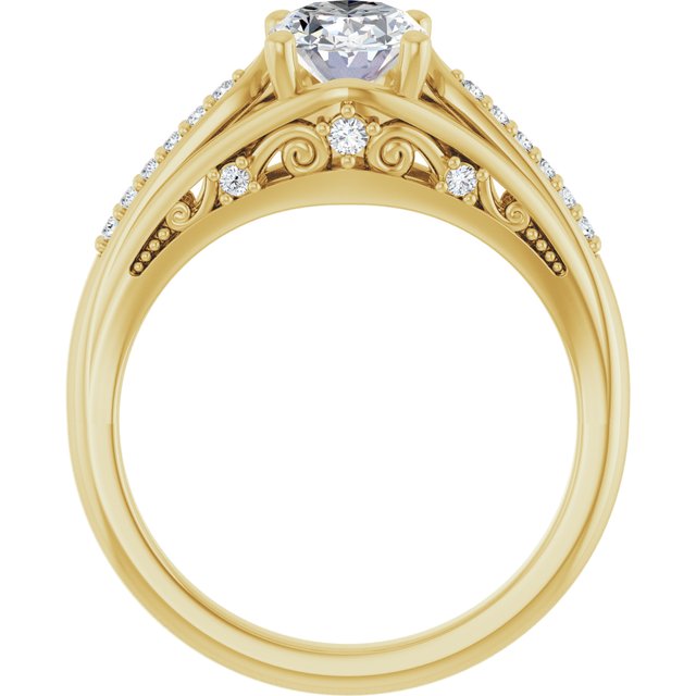 Accented Engagement Ring