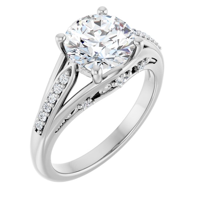 Accented Engagement Ring