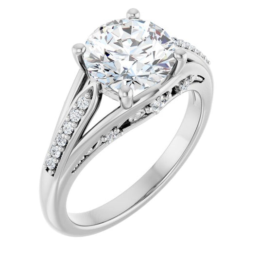 Accented Engagement Ring