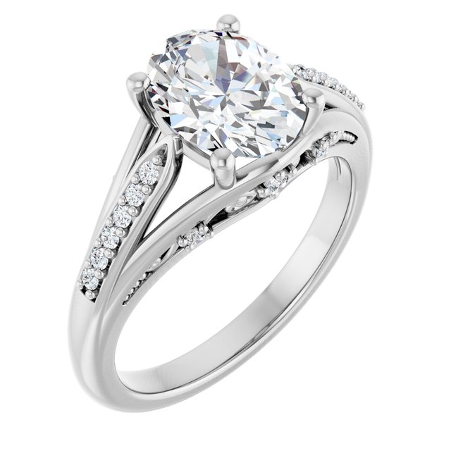 Accented Engagement Ring