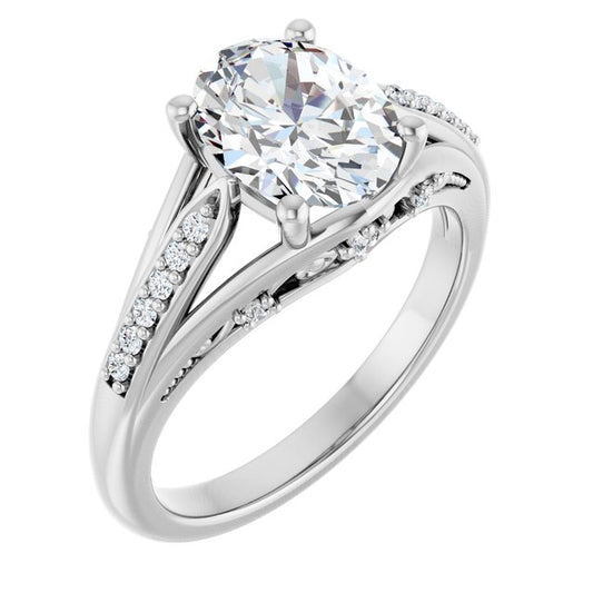 Accented Engagement Ring