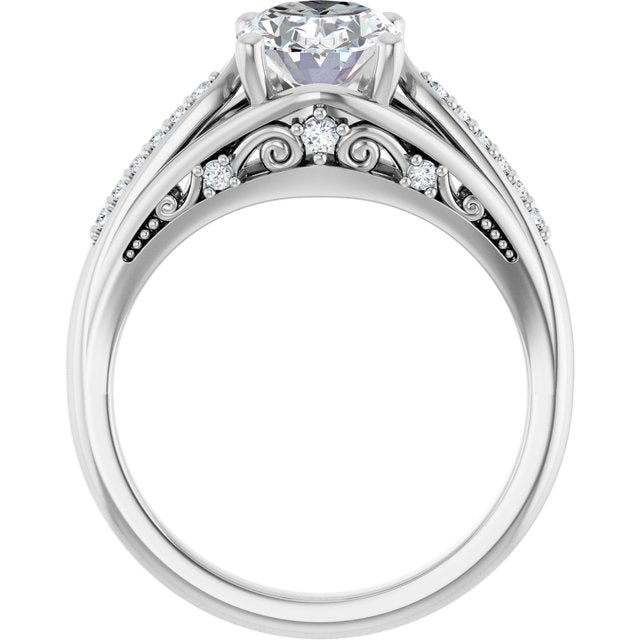 Accented Engagement Ring