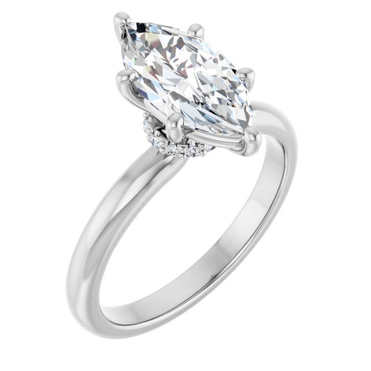Accented Engagement Ring