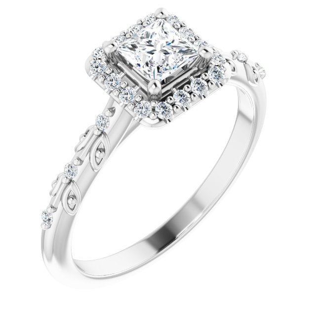 Halo-Style Engagement Ring