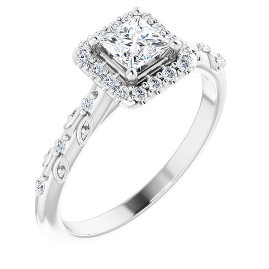 Halo-Style Engagement Ring