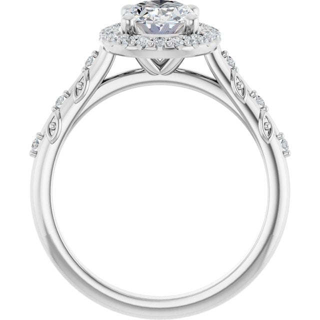 Halo-Style Engagement Ring