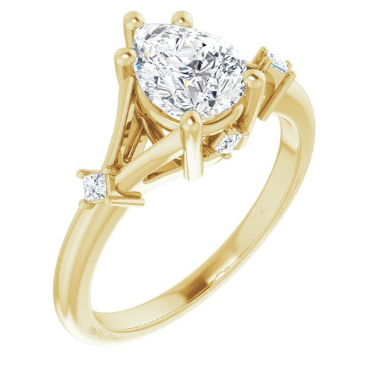 Accented Engagement Ring