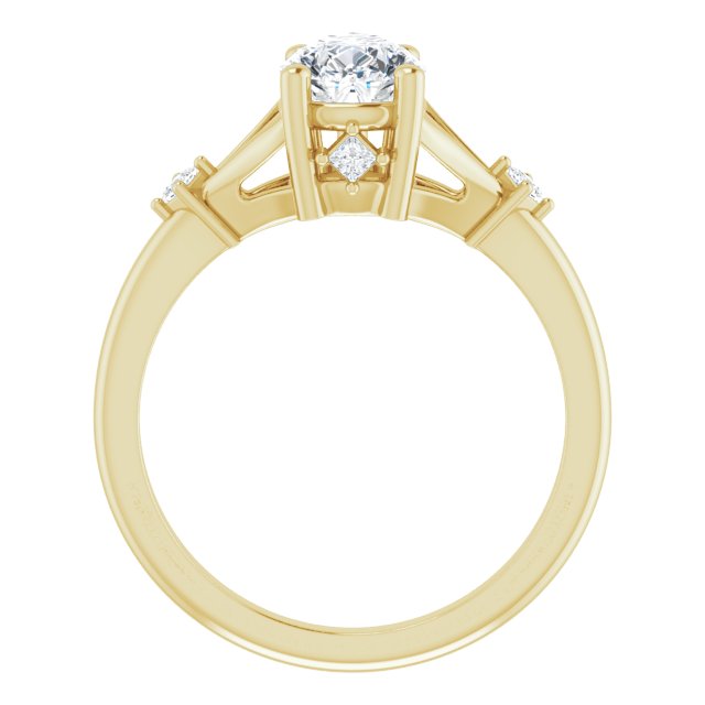 Accented Engagement Ring