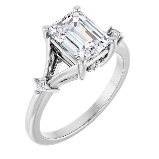 Accented Engagement Ring