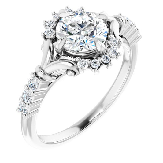 Accented Engagement Ring