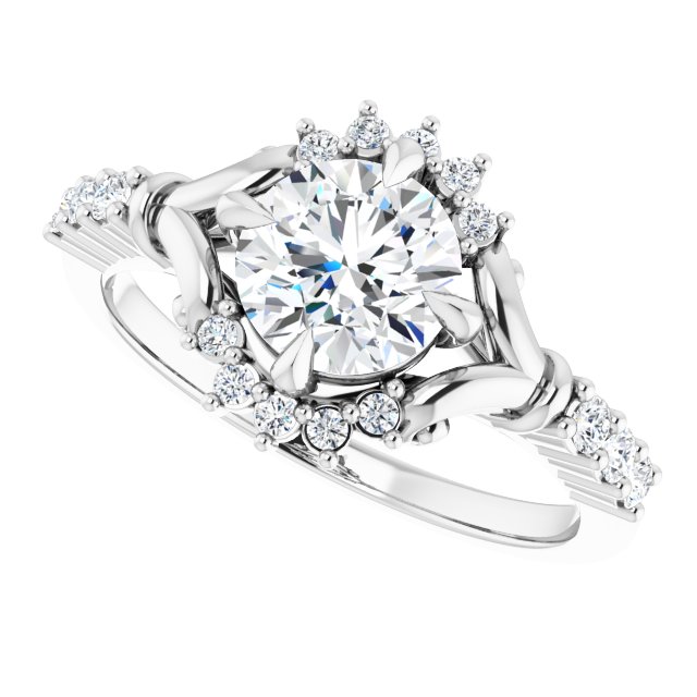 Accented Engagement Ring