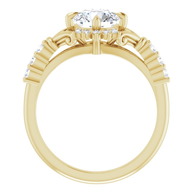 Accented Engagement Ring