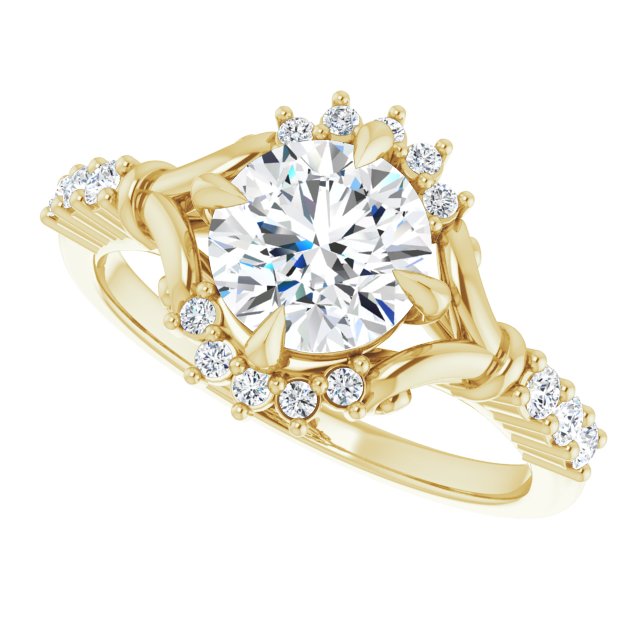 Accented Engagement Ring