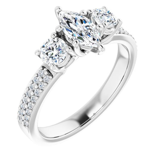 Three-Stone Engagement Ring