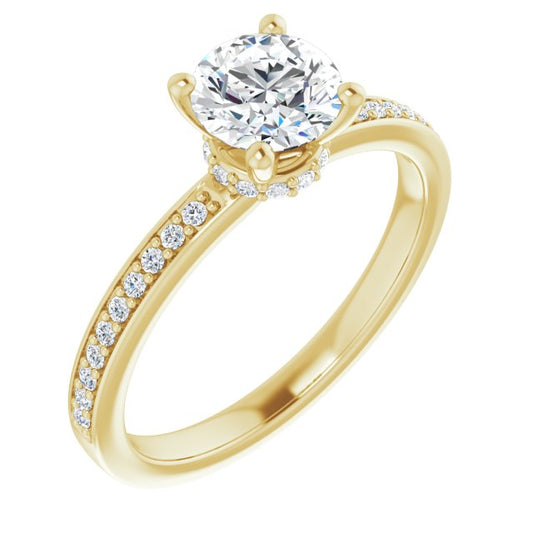 Accented Engagement Ring