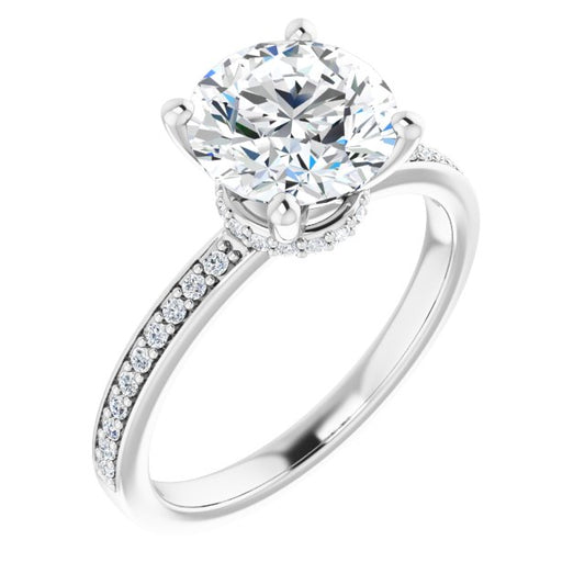 Accented Engagement Ring