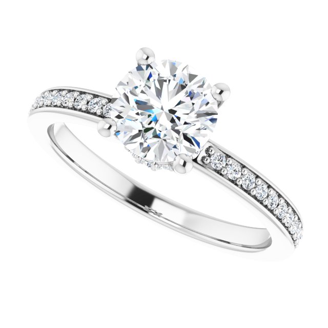 Accented Engagement Ring