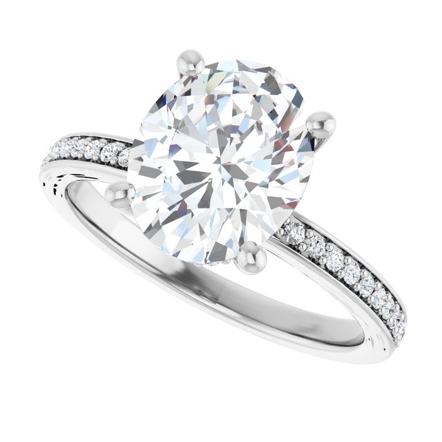 Accented Engagement Ring