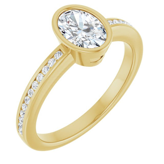 Bezel-Set Solitaire Engagement Ring