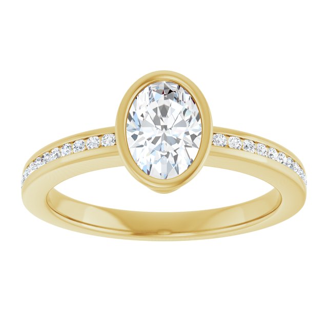 Bezel-Set Solitaire Engagement Ring