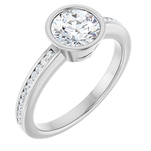 Bezel-Set Solitaire Engagement Ring
