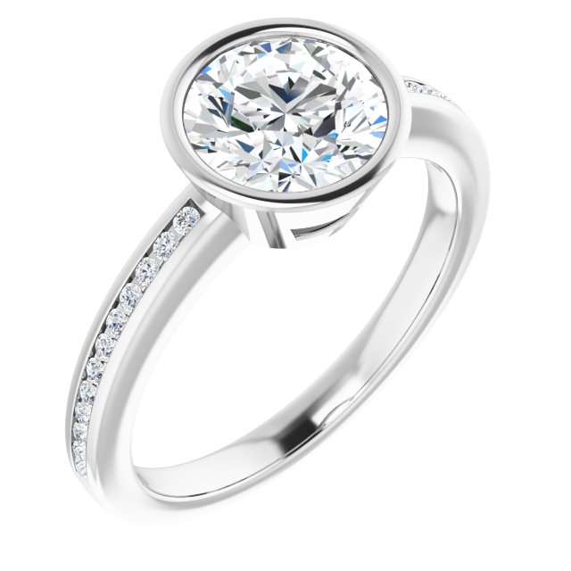 Bezel-Set Solitaire Engagement Ring