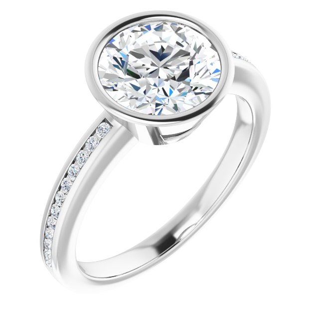 Bezel-Set Solitaire Engagement Ring