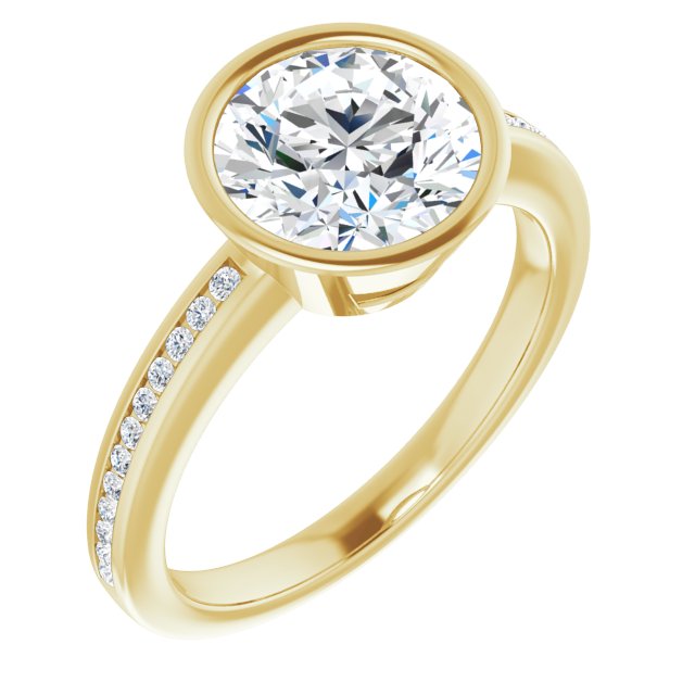 Bezel-Set Solitaire Engagement Ring