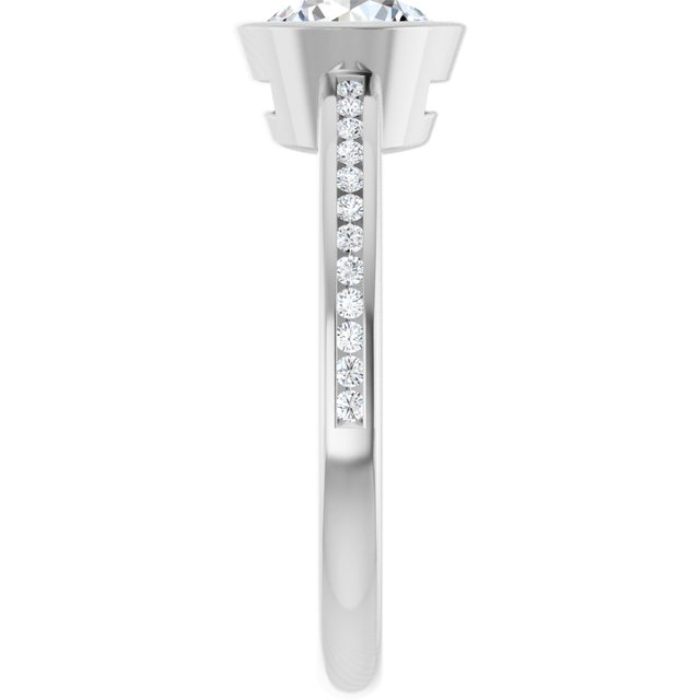 Bezel-Set Solitaire Engagement Ring
