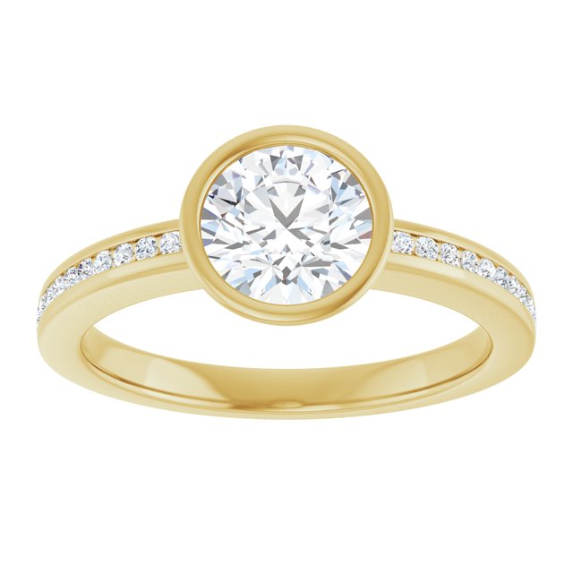 Bezel-Set Solitaire Engagement Ring