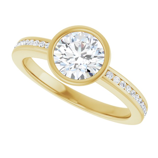 Bezel-Set Solitaire Engagement Ring
