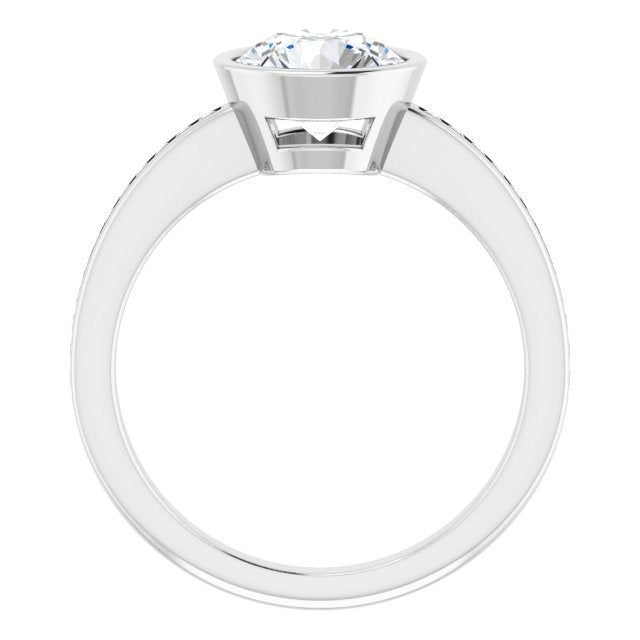 Bezel-Set Solitaire Engagement Ring