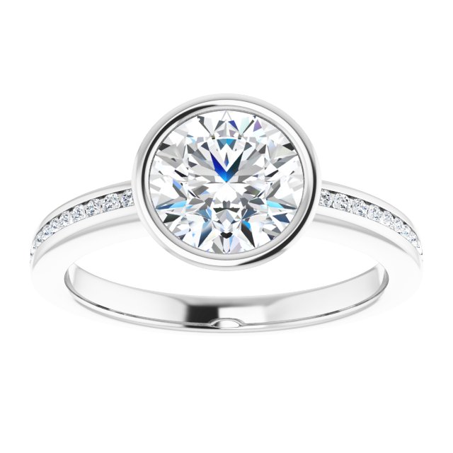 Bezel-Set Solitaire Engagement Ring