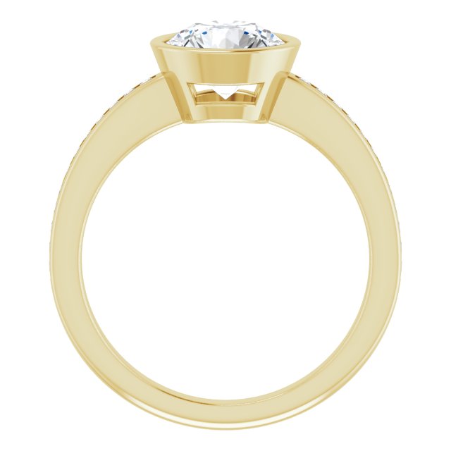 Bezel-Set Solitaire Engagement Ring
