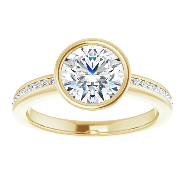 Bezel-Set Solitaire Engagement Ring