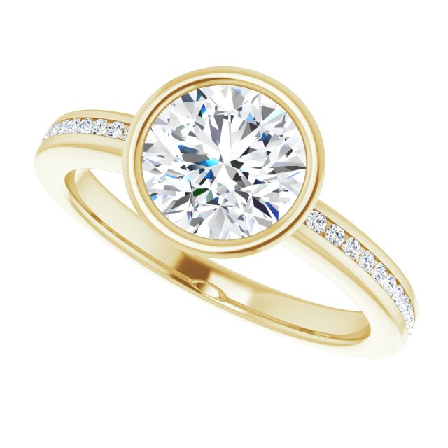 Bezel-Set Solitaire Engagement Ring