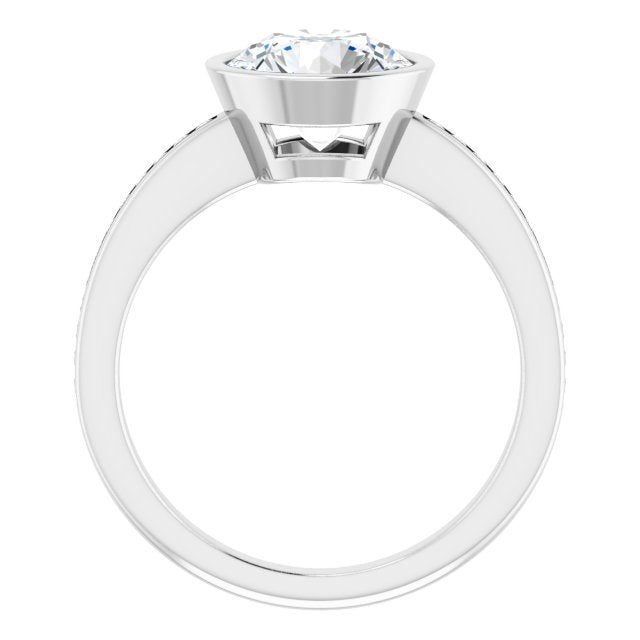 Bezel-Set Solitaire Engagement Ring