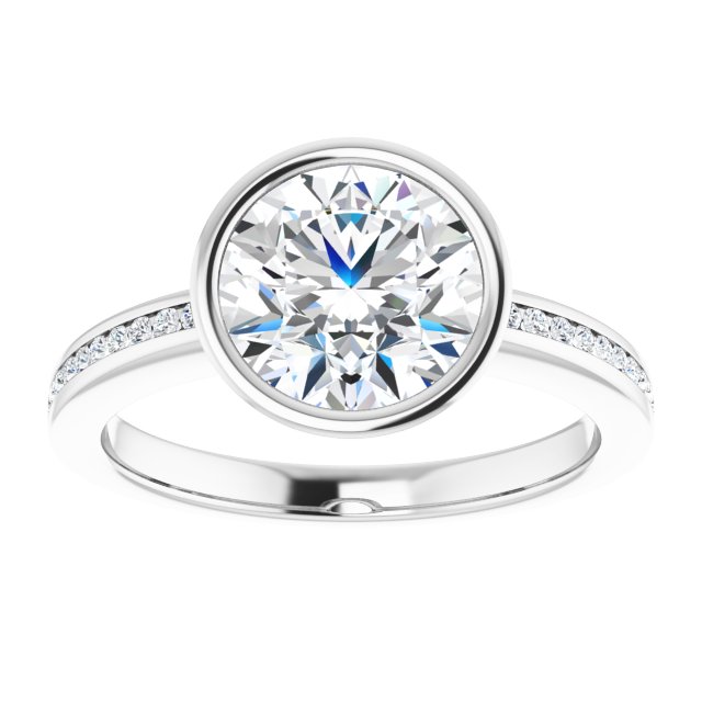 Bezel-Set Solitaire Engagement Ring