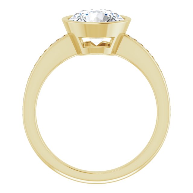 Bezel-Set Solitaire Engagement Ring