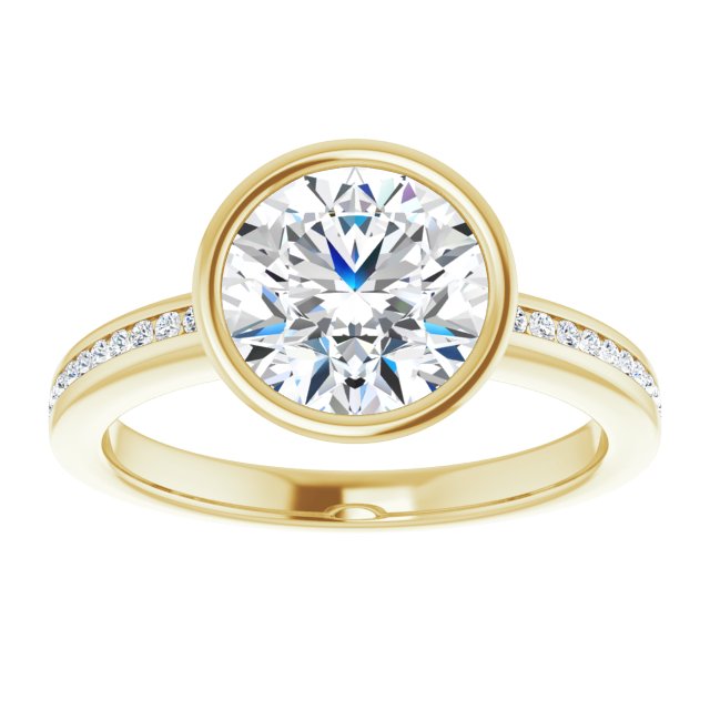 Bezel-Set Solitaire Engagement Ring
