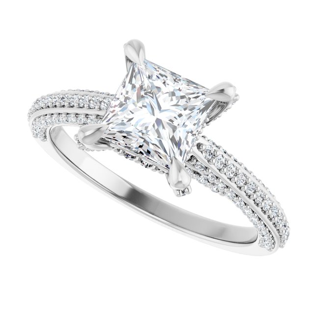 Accented Engagement Ring