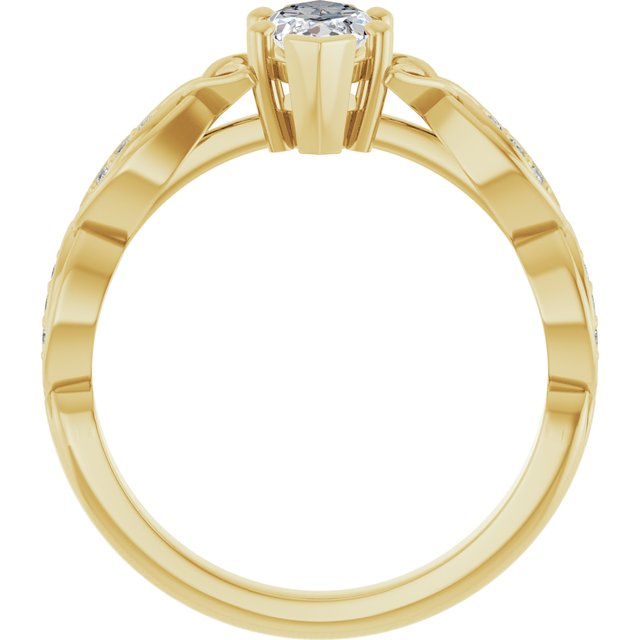 Accented Engagement Ring