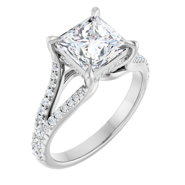 Accented Engagement Ring