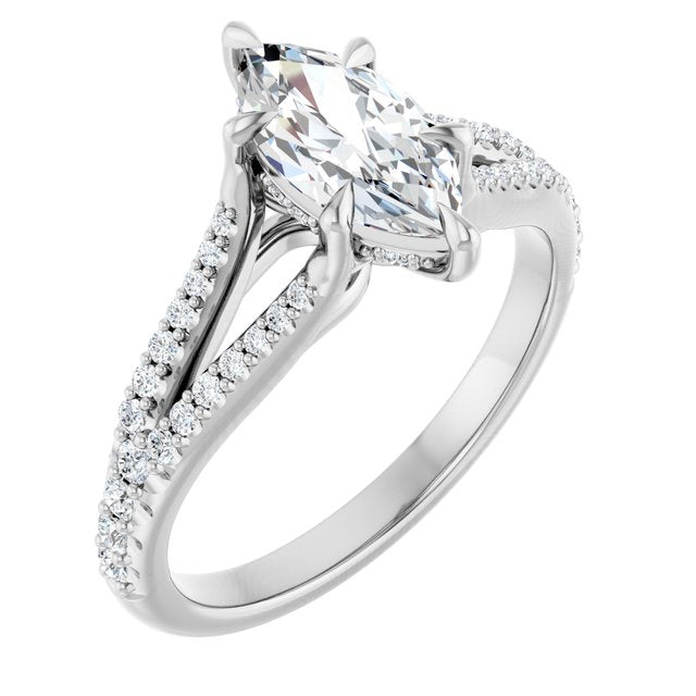 Accented Engagement Ring