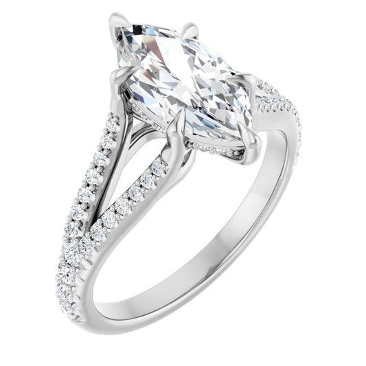 Accented Engagement Ring