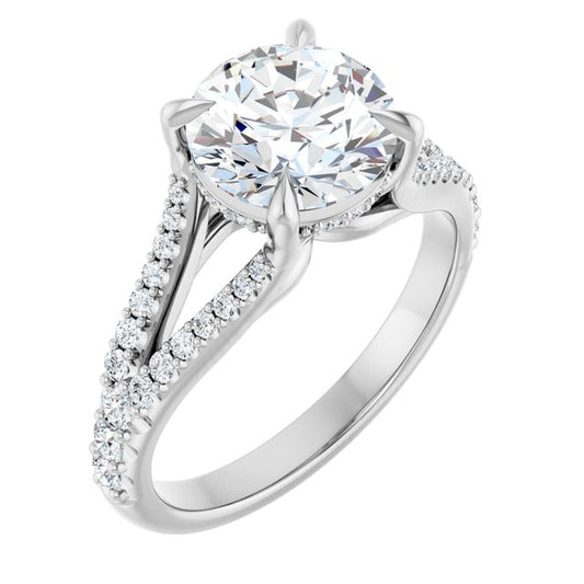 Accented Engagement Ring