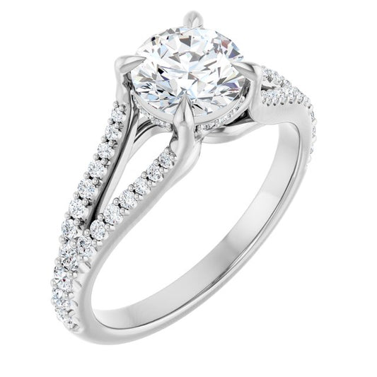 Accented Engagement Ring