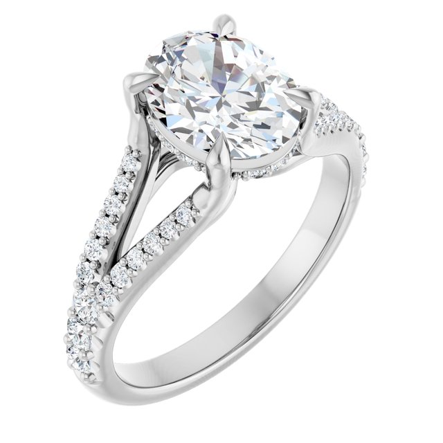 Accented Engagement Ring